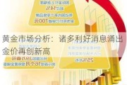 黄金市场分析：诸多利好消息涌出 金价再创新高