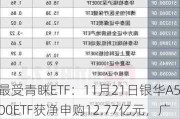 最受青睐ETF：11月21日银华A500ETF获净申购12.77亿元，广发中证A500ETF龙头获净申购11.43亿元