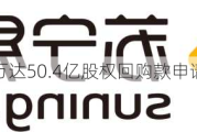 苏宁易购就万达50.4亿股权回购款申请仲裁获受理