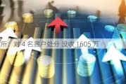 中金所：对 4 名客户处分 没收 1605 万