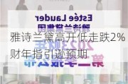 雅诗兰黛高开低走跌2% 财年指引逊预期