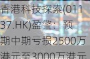 香港科技探索(01137.HK)盈警：预期中期亏损2500万港元至3000万港元