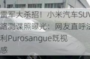 雷军大杀招！小米汽车SUV路测谍照曝光：网友直呼法拉利Purosangue既视感