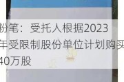 粉笔：受托人根据2023年受限制股份单位***购买40万股