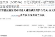 祥源文旅（600576）公司及其实控人被立案调查，或面临投资者索赔