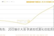 长江有色：20日镍价大涨 供紧担忧激化但现货畏高慎***