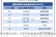 同比增长24%！今年以来新基金发行规模超6300亿元