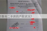 如何查询二手房的产权状况？