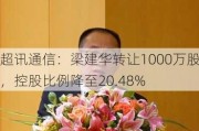 超讯通信：梁建华转让1000万股，控股比例降至20.48%