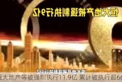 恒大地产等被强制执行11.9亿 累计被执行超669亿