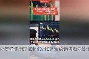 中国海外宏洋集团现涨超4% 10月合约销售额同比上升57.9%