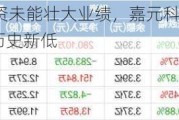 46亿再融资未能壮大业绩，嘉元科技半年报首亏，股价走出历史新低