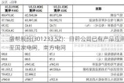 盛帮股份(301233.SZ)：目前公司已有产品应用至国家电网，南方电网