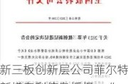 新三板创新层公司菲尔特新增专利信息授权：“一种作为燃烧器覆盖物的织物”