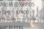 华锐精密(688059.SH)：拟4000万元设立全资子公司华锐新材料