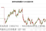 阳光电源（300274）：MACD指标DIF线上穿0轴-技术指标上后市看多（07-18）