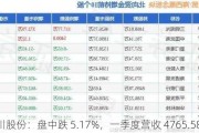 纳川股份：盘中跌 5.17%，一季度营收 4765.58 万