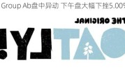 Oatly Group Ab盘中异动 下午盘大幅下挫5.00%