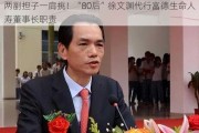 两副担子一肩挑！“80后”徐文渊代行富德生命人寿董事长职责