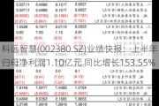 科远智慧(002380.SZ)业绩快报：上半年归母净利润1.10亿元 同比增长153.55%