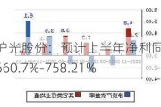 沪光股份：预计上半年净利同比增长660.7%-758.21%