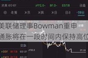 美联储理事Bowman重申通胀将在一段时间内保持高位