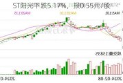 ST阳光下跌5.17%，报0.55元/股