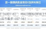 三峡水利（600116）：MACD指标DIF线上穿0轴-技术指标上后市看多（07-16）