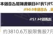 港通医疗：约3810.6万股限售股7月25日解禁