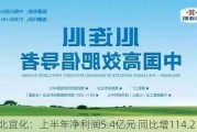 湖北宜化：上半年净利润5.4亿元 同比增114.21%