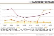 中烟香港早盘涨近10% 预计中期纯利同比增幅不低于30%