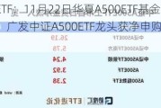 最受青睐ETF：11月22日华夏A500ETF基金获净申购26.99亿元，广发中证A500ETF龙头获净申购19.80亿元