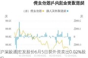 沪深股通|宏发股份6月5日获外资卖出0.02%股份