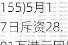 森松国际(02155)5月17日斥资28.01万港元回购5.8万股