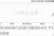 富邦股份(300387.SZ)拟10股派0.6元 于5月31日除权除息