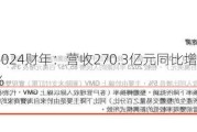 阿里健康2024财年：营收270.3亿元同比增长1%，净利增90.8%