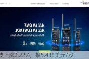 嘉银科技上涨2.22%，报5.438美元/股