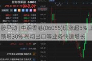 港股异动 | 中烟香港(06055)现涨超5% 上半年盈利预增30% 卷烟出口等业务快速增长