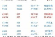 股票持仓成本选择：如何选择合适的持仓成本