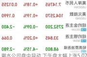 潮水公司盘中异动 下午盘大幅上涨5.07%