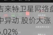 吉来特卫星网络盘中异动 股价大涨5.02%