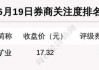 6月19日28只个股获券商关注，上能电气目标涨幅达44.7%