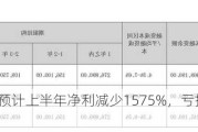 中洲控股预计上半年净利减少1575%，亏损扩大至3.3亿元