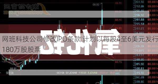 网班科技公司修改IPO条款 计划以每股4至6美元发行180万股股票