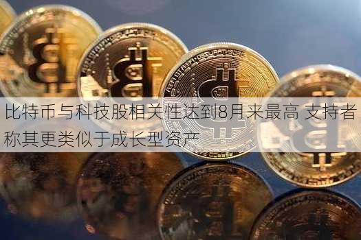 比特币与科技股相关性达到8月来最高 支持者称其更类似于成长型资产