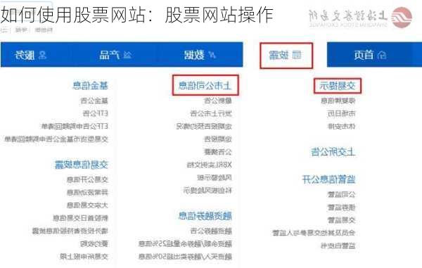 如何使用股票网站：股票网站操作