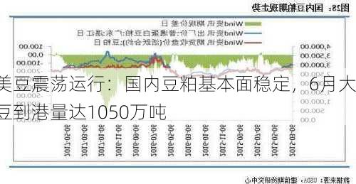 美豆震荡运行：国内豆粕基本面稳定，6月大豆到港量达1050万吨