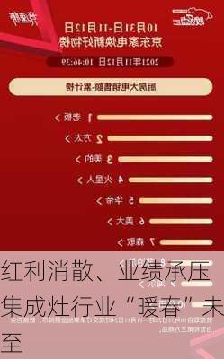 红利消散、业绩承压 集成灶行业“暖春”未至