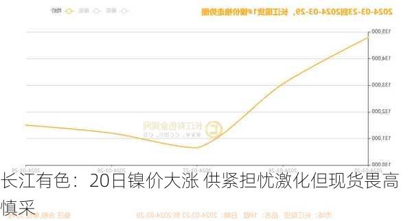 长江有色：20日镍价大涨 供紧担忧激化但现货畏高慎采