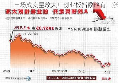 市场成交量放大！创业板指数略有上涨